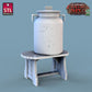 
Milk Man Set, Milk Vendor, DnD Market, Dungeons and Dragons, Cart Miniature, TTRPG Fantasy, 28mm 32mm Scale, Townsfolk, Market Stall Mini