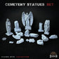
30pc Cemetery statues for Dungeons and Dragons 28mm/32mm Basing Bits DnD Scatter Terrain Scenery D&D TTRPG Mini Basing Material - ZbW