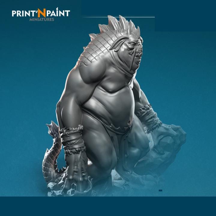 
Giant Sea Devil Miniature – Dungeons and Dragons Aquatic Monster for DnD 5e Deep Ocean Encounters, Boss Battles & Fantasy RPG –PnP