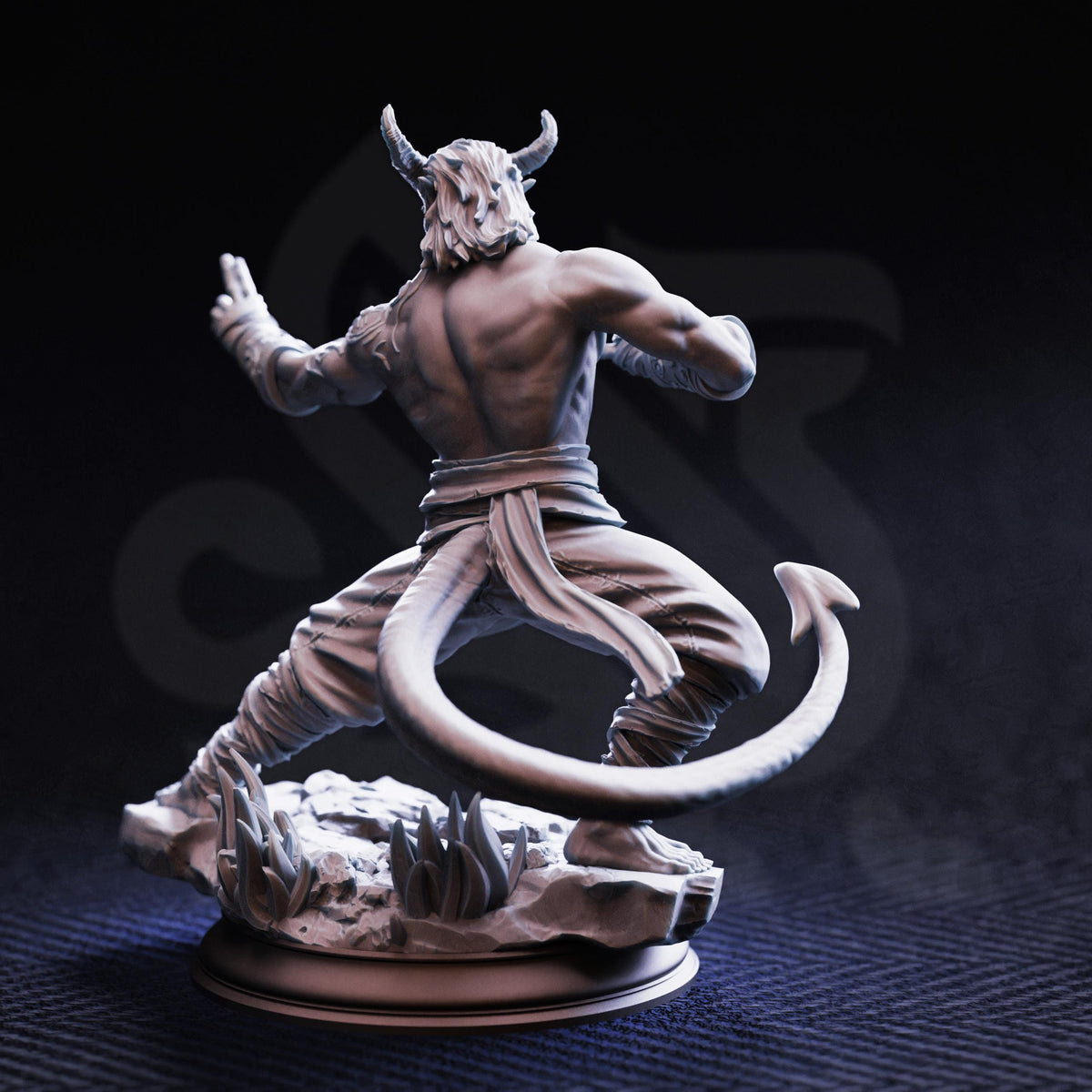 
Tiefling Monk Verek Heartless  The Spit Dungeons and Dragons 28mm/32mm/38mm Mini RPG Tabletop Miniature DnD Painting Pathfinder 5e DnD - DmS