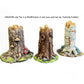 
3pc Old Tree Trunks DnD Dungeons and Dragons 28mm/32mm Dead Tree miniatures for scatter scenery Wargame Terrain Pathfinder RPG Fantasy minis
