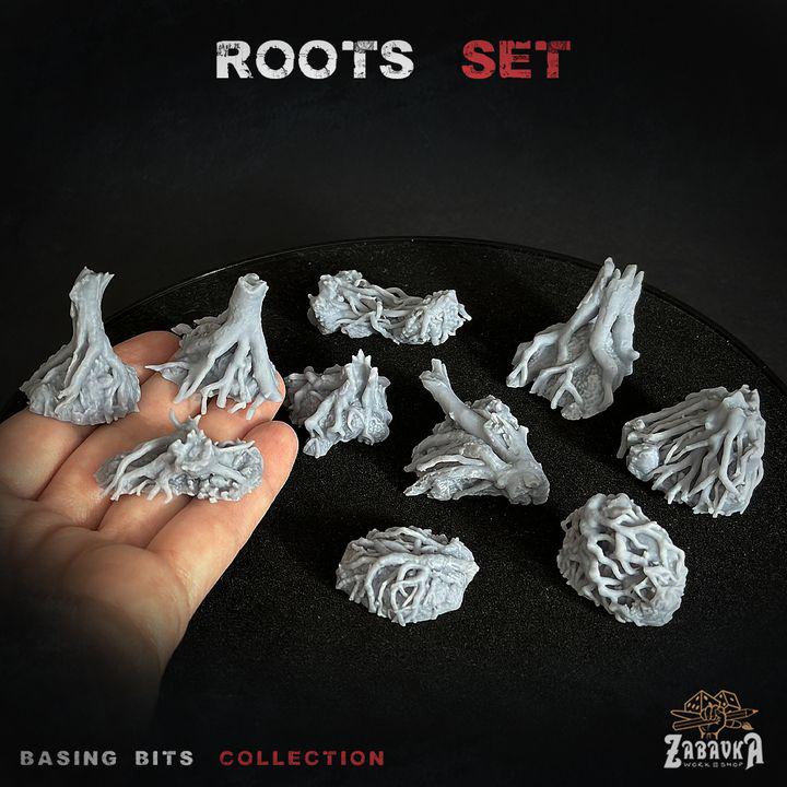 
15pc Roots Miniatures DnD Dungeons and Dragons 28mm/32mm TTRPG Fantasy RPG Wargame Scatter Scenery Tabletop Scatter Scenery Tree Root Minis
