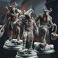
3pc Minotaur Warriors Beast men DnD Dungeons and Dragons 28mm/32mm TTRPG Fantasy Wargame Miniature DnD 5e Pathfinder Beast Powerful Opponent