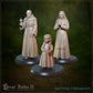 
3pc Baptism Ceremony Miniature Set DnD Dungeons and Dragons Priest Nun and Child for TTRPGs 28mm/32mm Fantasy Townsfolk - GG