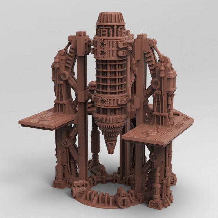
Industrial Sci-fi Mining Site, DnD Terrain for Dungeons and Dragons Scatter Scenery, D&D, , Pathfinder, Miniature, Gift for DM, Tabletop