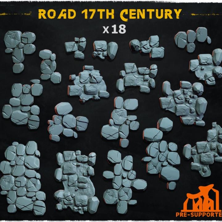 
18pc Road 17th Century