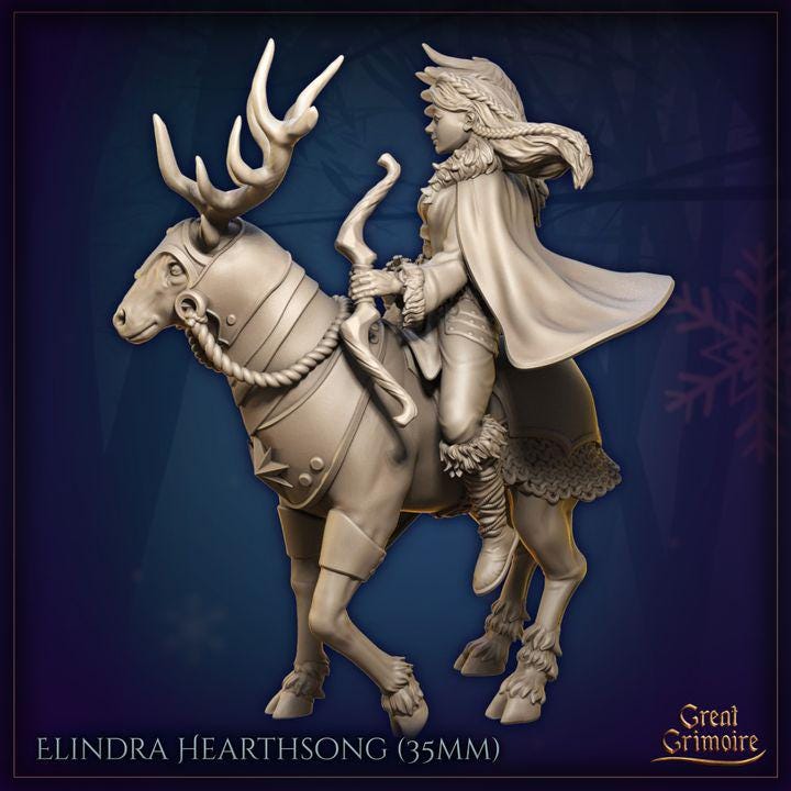 
Elindra Hearthsong Miniature for Dungeons