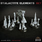
22pc Stalactite Elements - Basing Bits 28mm/32mm TTRPG Fantasy Battlefield Scatter Terrain Cave Basing Geological Stalactite MiniaturesZbW