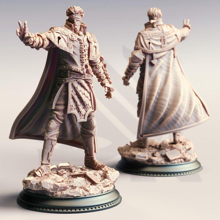 
Half Elf Psionic Dungeons and Dragons 28mm/32mm/35mm Mini RPG Tabletop Miniature DnD Painting Pathfinder 5e DnD Varys Farseeker - DmS