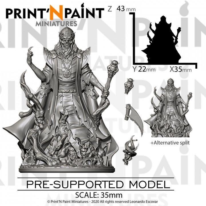 
5 Mini Bundle Lich S Tomb Miniature – Dungeons and Dragons RPG Tabletop Fantasy Creature Figure for DnD 5e Encounters –PnP
