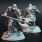 
3pc Snow Giants DnD Dungeons and Dragons 28mm/32mm TTRPG Fantasy Wargame Giant Miniatures Fighter Warriors 5e Wargame Giants Nordic Minis