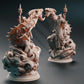 
High Elf with a Dragon Dungeons and Dragons 28mm/32mm/38mm Mini RPG Tabletop Miniature DnD Painting Pathfinder 5e DnD Karydian - DmS