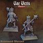 
10pc Skeleton Warrior Set for DnD Dungeons and Dragons 28mm/32mm Scale TTRPG Fantasy Wargame Skeleton Figurines Armored Warriors