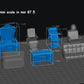 
Hairdresser Salon Miniature Set 28mm/32mm Miniature Scatter Scenery Chair Furniture Miniatures for Diorama Tabletop RPG Games
