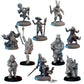 
10pc DnD Starter Pack DnD Dungeons and Dragons 28mm/32mm Scale Wargame Miniatures Mushroom nymph Wizard Ogre and more