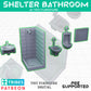 
Shelter Bathroom Furniture Miniatures DnD Dungeons and Dragons 28mm/32mm TTRPG Fantasy Scatter Terrain Tavern Bathroom Miniatures