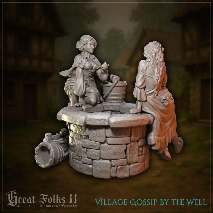 
The Ultimate Diorama Pack of Miniature Villagers Townsfolk NPCs and Buildings 28mm/32mm TTRPG Townsfolk Miniatures Medieval Figurines - GG