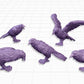
20pc Battlefield Crow Miniatures DnD Dungeons and Dragons 28mm/32mm Scatter Terrain TTRPG Fantasy Crow Scatter Scenery Basing Materials
