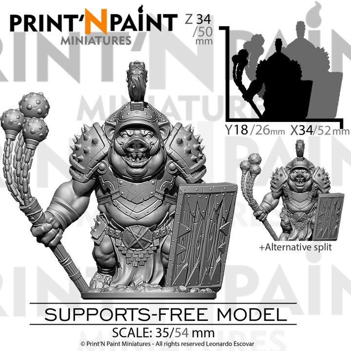 
Boarman Gladiator Miniature – Dungeons and Dragons Fighter – RPG Tabletop DnD Pathfinder 5e Fantasy Beast Warrior –PnP