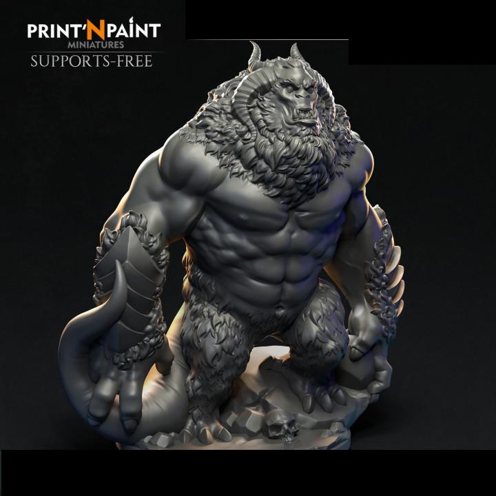 
Gazhan Lord Of Savagery Miniature – Dungeons and Dragons RPG Tabletop Fantasy Creature Figure for DnD 5e Encounters –PnP