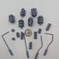 
18pc Road Traffic Lights (Basing Bits 2.0) 28mm/32mm Scale Basing Materials Dystopian Wargaming City Infrastructure Scenery ElementsZbW