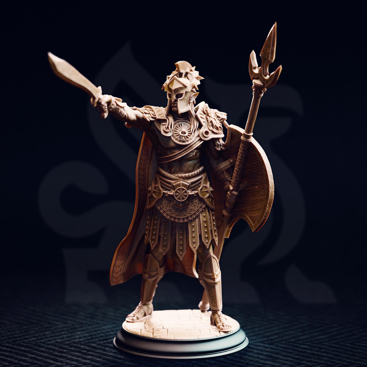 
Sun Elf Gladiator - Vilryn Kaedrys Dungeons and Dragons 28mm/32mm/38mm Mini RPG Tabletop Miniature DnD Painting Pathfinder 5e DnD - DmS