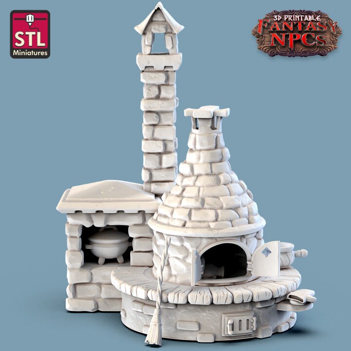 
Pottery Miniature Vendor DnD Dungeons and Dragons 28mm/32mm Potter Miniature Vase TTRPG Fantasy Scatter Terrain Dollhouse Furniture Diorama
