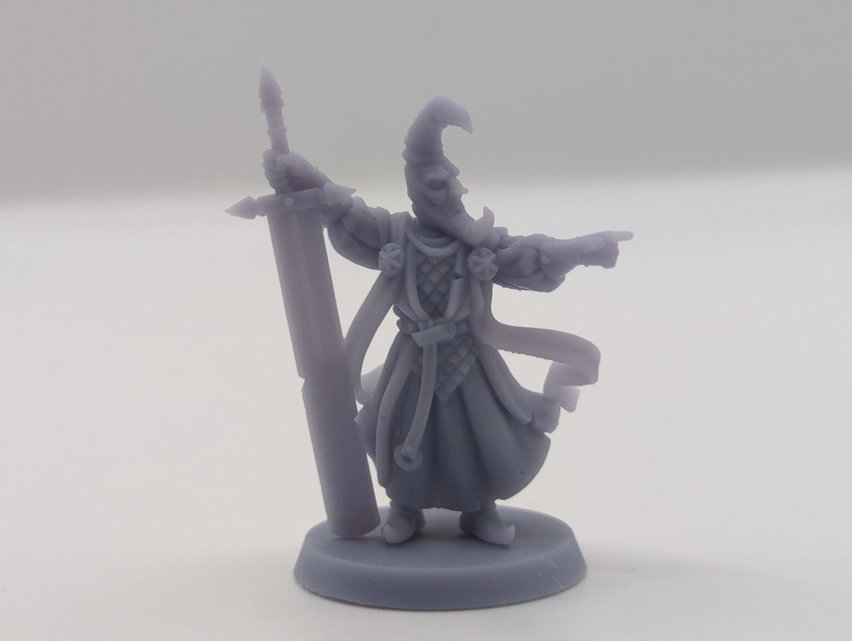 
Nightbringer DnD Dungeons and Dragons 28mm/32mm TTRPG Fantasy Wargame Miniatures Magic NPC 3D Printed Miniature NPC Medieval warrior