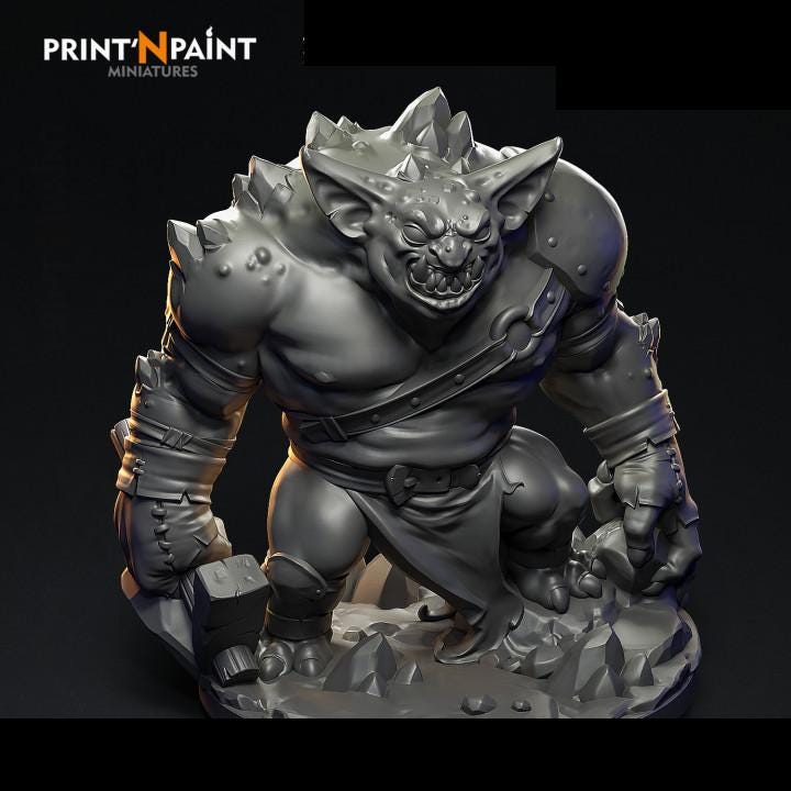 
Mutant Goblin Miner Miniature – Dungeons and Dragons RPG Tabletop Fantasy Creature Figure for DnD 5e Encounters –PnP