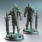 
3pc Fey Armor Warriors Dungeons and Dragons 28mm/32mm/38mm Mini RPG Tabletop Miniature DnD Painting Pathfinder DnD Forgotten Knights - DmS