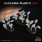 
26pc Alocasia Plants Basing Bits (Plants) 28mm/32mm Scale Scatter Terrain Basing Materials Tropical Jungle Adventure Flora Scenery Elements
