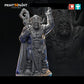 
Necromancer Orc – Fantasy Undead Caster Miniature – 28mm 32mm 35mm 54mm Scale – Tabletop RPG Figure for DnD & Pathfinder – Gray PLA –PnP