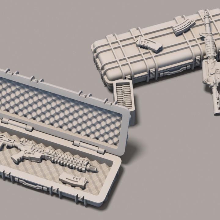 
Gun Workshop Miniature Set DnD Dungeons and Dragons 28mm/32mm Gun Miniatures Scatter Scenery Furniture TTRPG Wargame Set 5e Pathfinder