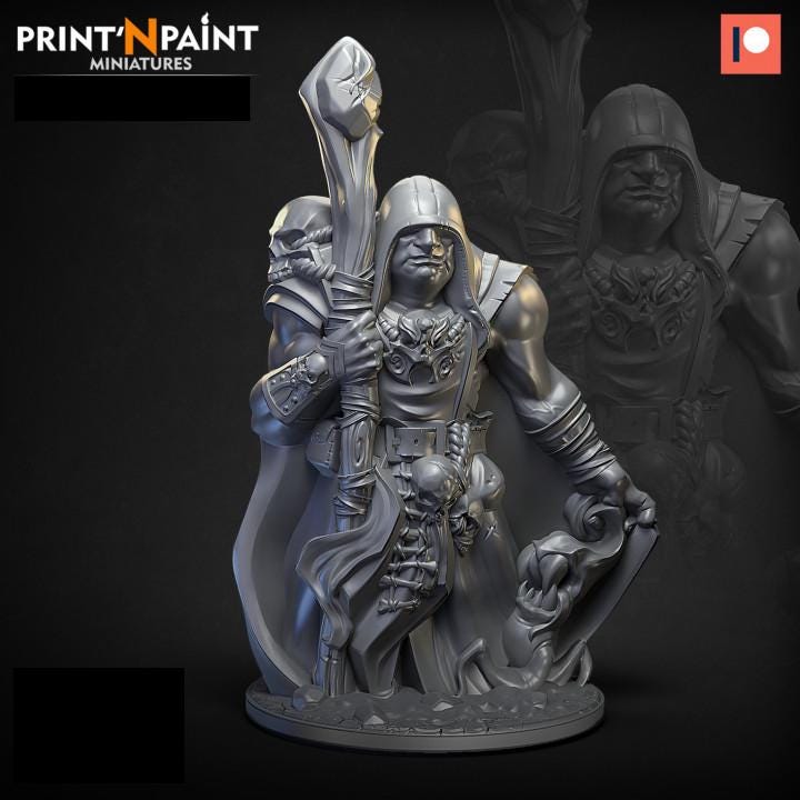 
Fleshomancer Miniature – Dungeons and Dragons DnD 5e Pathfinder RPG Tabletop Fantasy Figure –PnP