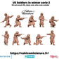 
10pc US Soldiers Winter Serie 2 WW2 – 15mm 20mm 28mm 32mm 1 35 Scale – American Infantry Miniatures – Eskice Miniature
