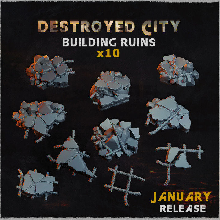 
Building Ruins Basing Bits DnD Dungeons
