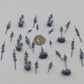 
Skulls on Spears DnD Dungeons and Dragons 28mm/32mm Chaos Skulls TTRPG Fantasy Wargame Miniatures Basing materials and bits Bone Scatter