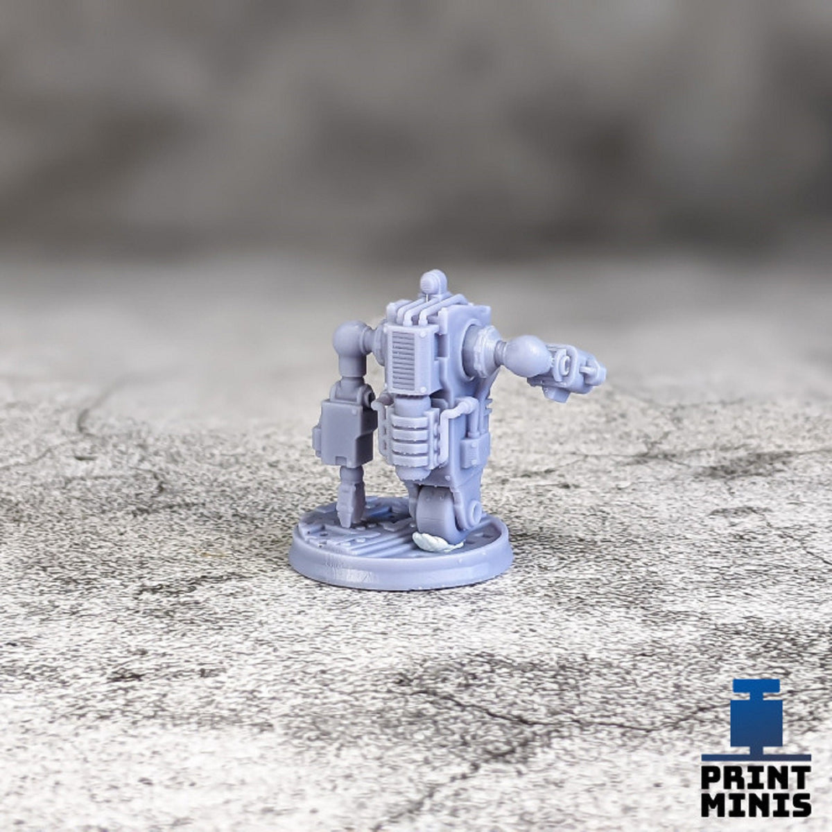
Maintenance Robots 28mm 32mm DnD Dungeons and Dragons Scifi Miniatures for TTRPG Wargames Fantasy Robots Tiny Mechs by Print Minis