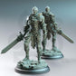 
3pc Fey Armor Warriors Dungeons and Dragons 28mm/32mm/38mm Mini RPG Tabletop Miniature DnD Painting Pathfinder DnD Forgotten Knights - DmS