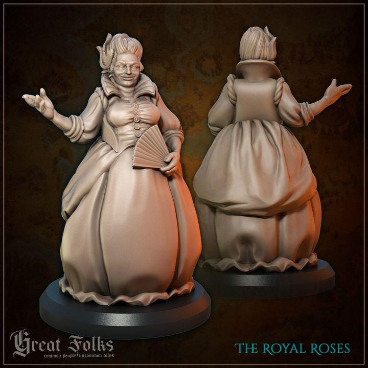 
2 Pc The Royal Roses DnD Dungeons and
