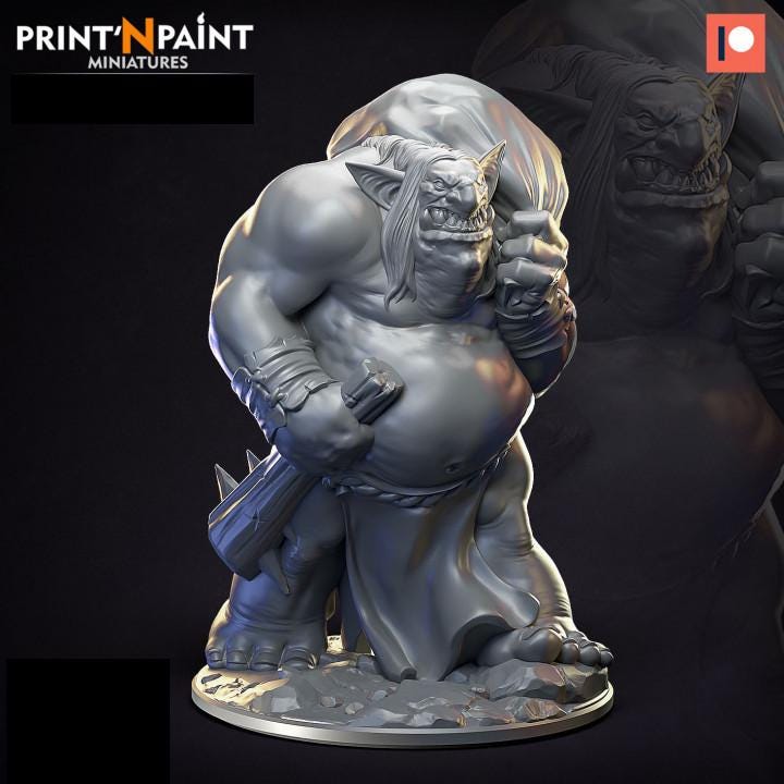 
Pilferer Troll Zharogh Miniature – Dungeons and Dragons DnD 5e Pathfinder RPG Tabletop Fantasy Figure –PnP