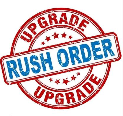 
RUSH YOUR ORDER!  This rushes the processing, print, clean, cure to get your order out a lot sooner!