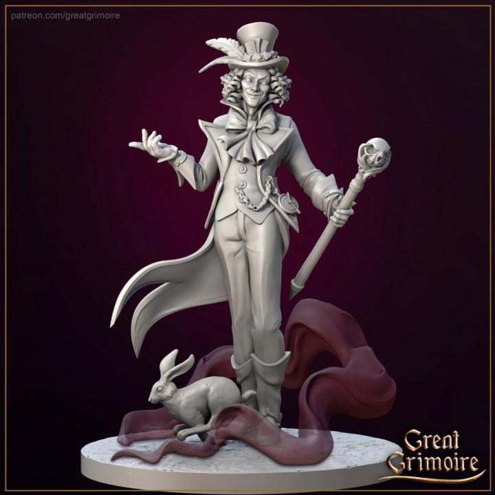 
Mad Hatter Dungeons and Dragons 28mm/32mm/38mm Mini RPG Tabletop Miniature DnD Painting Pathfinder 5e DnD - GG