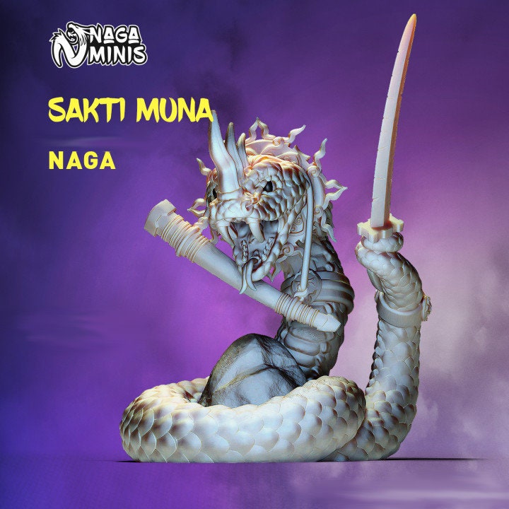 
Sword Wielding Naga DnD Dungeons and