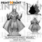 
Duskbringer Druid – Fantasy Nature Caster Miniature – 28mm 32mm 35mm Scale – Tabletop RPG Figure for DnD & Pathfinder – Gray PLA –PnP