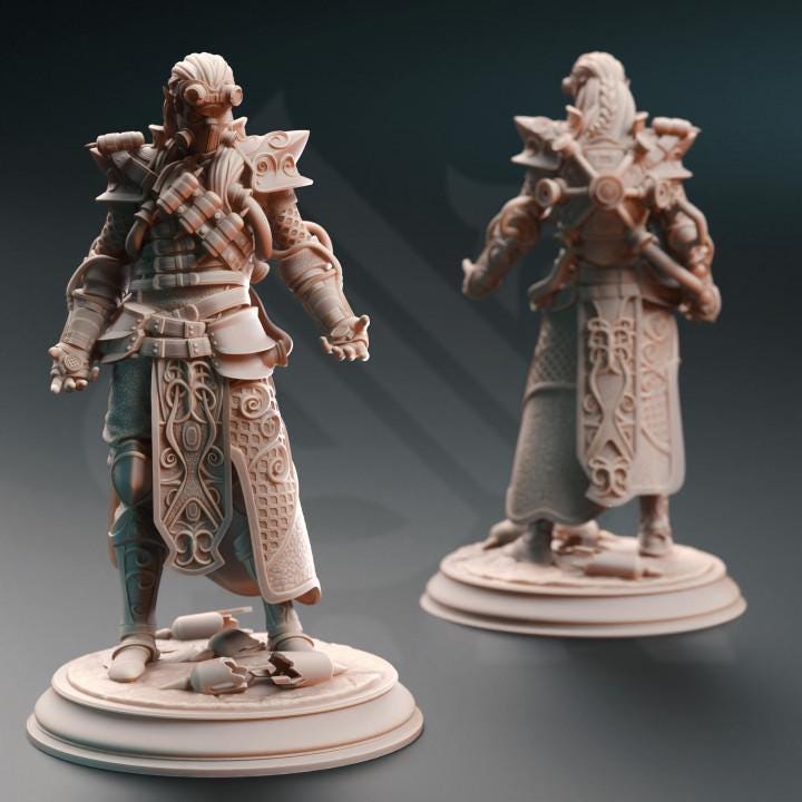 
High Elf Chaos Artificer Dungeons and Dragons 28mm/32mm/38mm Mini RPG Tabletop Miniature DnD Painting Pathfinder 5e DnD Netros - DmS