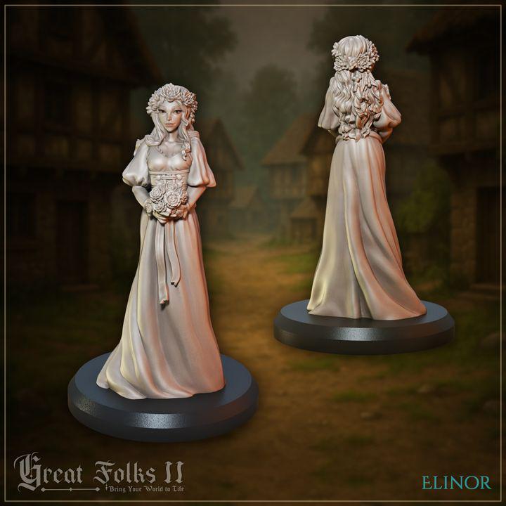 
3pc Rustic Wedding Miniature NPCs for Dungeons and Dragons 28mm/32mm TTRPG Villager Figurines Husband and Wife Figurines - GG
