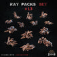 
13pc Rat Swarm Miniature Set DnD Dungeons and Dragons 28mm/32mm Scale TTRPG Scatter Terrain DnD Monsters Enemy Encounter Pathfinder Fantasy