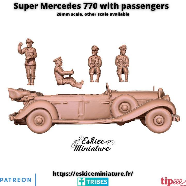 
Super Mercedes 770 with Passengers – 15mm