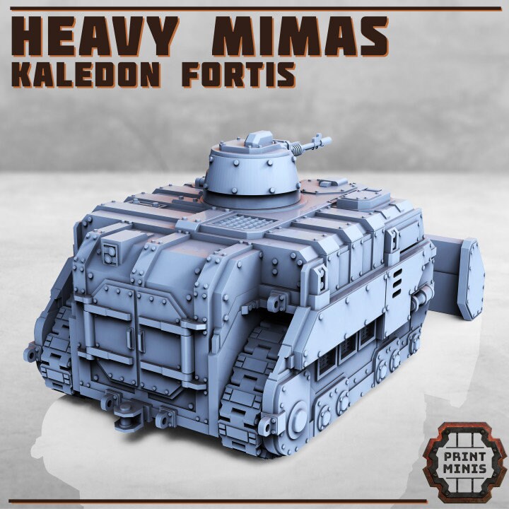 
20mm 28mm 32mm Heavy Mimas Tank, DnD, Dungeons and Dragons Scifi Wargaming vehicle, Bulldozer Miniature Tank  Tabletop RPG Figurine
